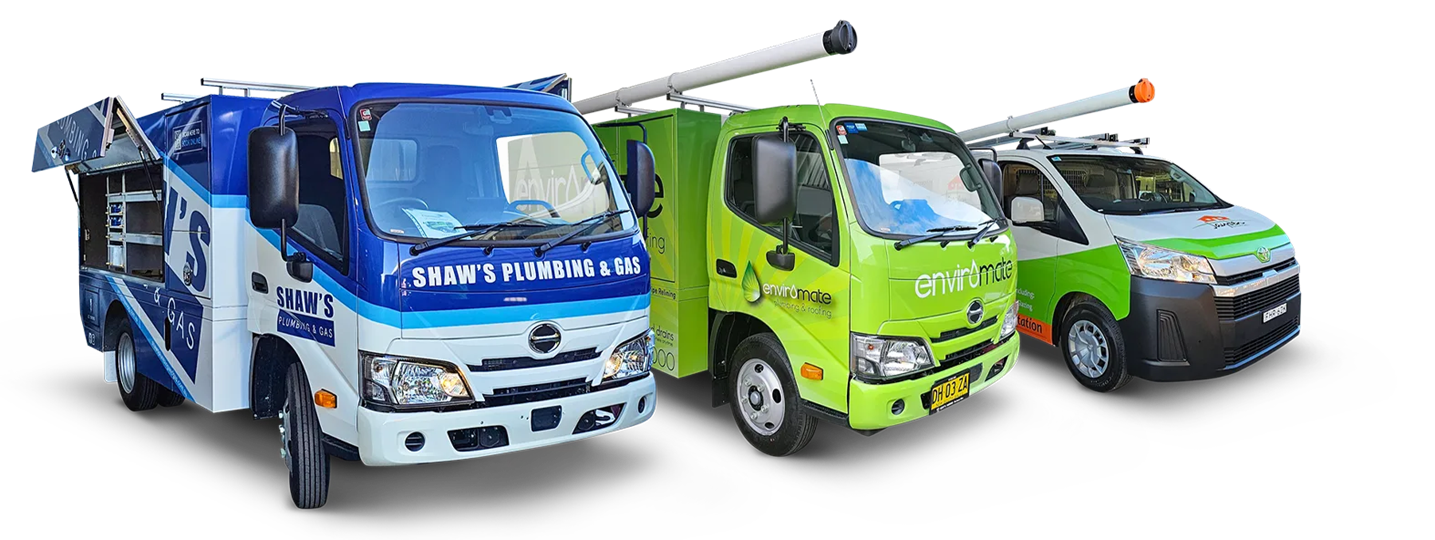 Branded customer fleet vehicles fitted by Enviroline